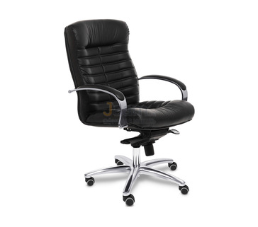Кресло для руководителя ORION CHROME B кожа+кож.зам.