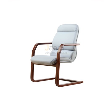 Офисный стул Комфорт/В Кожа нестандартная/база дерево