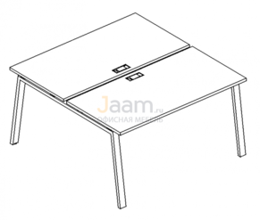 Мебель для персонала Рабочая станция на металлокаркасе TRE Б3 178 БП