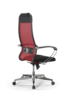 Кресло для руководителя Метта Sit 10 B1-111K - X2+UMF(X1) /Ub00/Wh00/K1cL(M09.B22.G18.W02) (Красный | Черный)