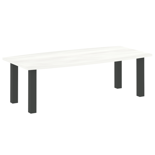 Стол переговорный LT.SP2 2400x1200x750 (Снежная Патина/Антрацит металл)