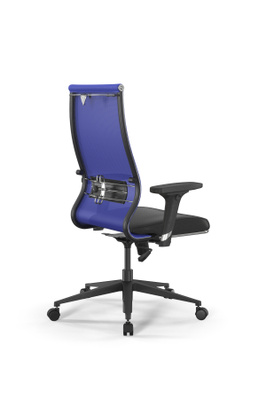 Кресло для руководителя Метта Sit 10 B2-163D - T+Extra /Km00/Wm12/D02P(M09.B11.G19.W02) (Васильковый | Черный)