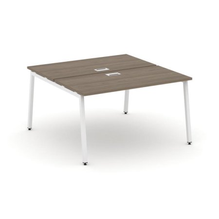 Рабочая станция 2-х сторонняя SN-4A.DRS-014 (1580х1432х750) (Вяз Благородный/Металл Белый)