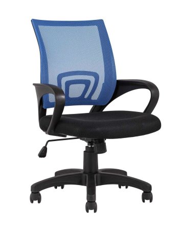 Кресло офисное TopChairs Simple синее (Компьютерное кресло Simple синий)