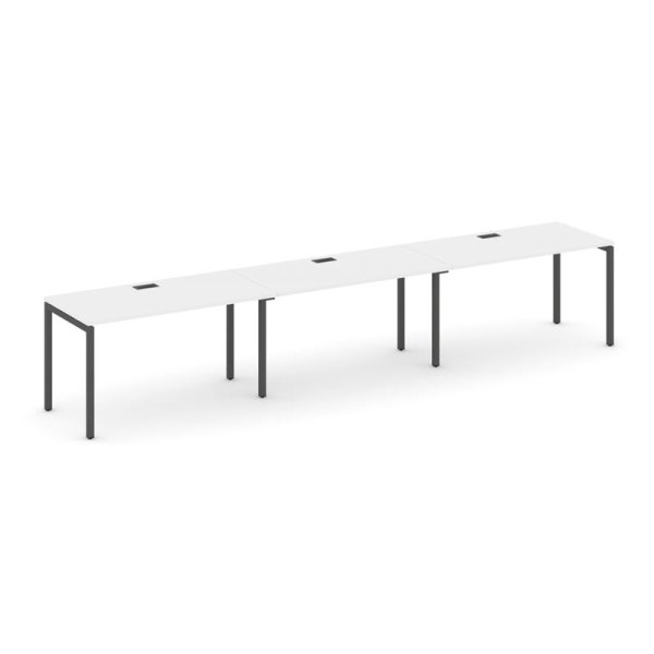Рабочая станция 1 сторонняя SN-4P.ORS-032 (3540х600х750) (Белый/Металл Антрацит)