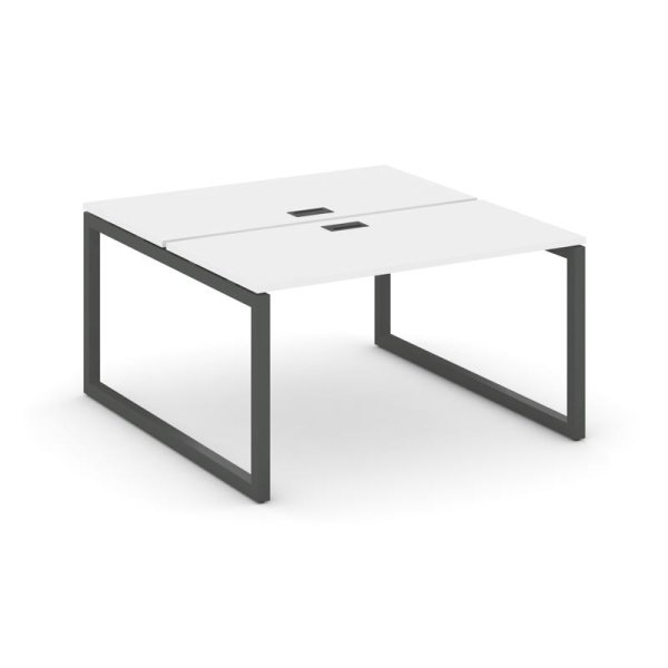 Рабочая станция 2-х сторонняя SN-5O.DRS-004 (1580х1232х750) (Белый/Металл Антрацит)