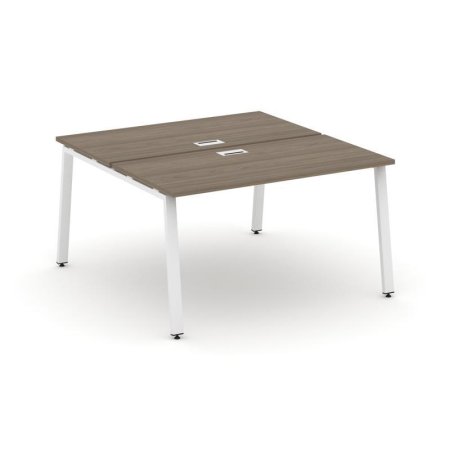 Рабочая станция 2-х сторонняя SN-6A.DRS-014 (1580х1432х750) (Вяз Благородный/Металл Белый)