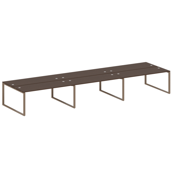 Рабочая станция Metal System Style БО.СМ-6.5 5400x1475x750 (Венге Цаво/Мокко металл)