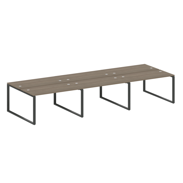 Рабочая станция Metal System Style БО.СМ-6.3 4200x1475x750 (Вяз/Антрацит металл)