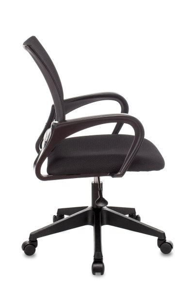 Кресло офисное TopChairs ST-Basic сетка/ткань черный (Компьютерное кресло ST-Basic черный)