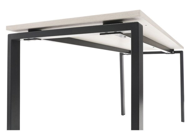 Стол NT 120x70 темный орех/серый (Коричневый/Белый)