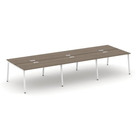 Рабочая станция 2-х сторонняя SN-4A.DRS-084 (4740х1632х750) (Вяз Благородный/Металл Белый)