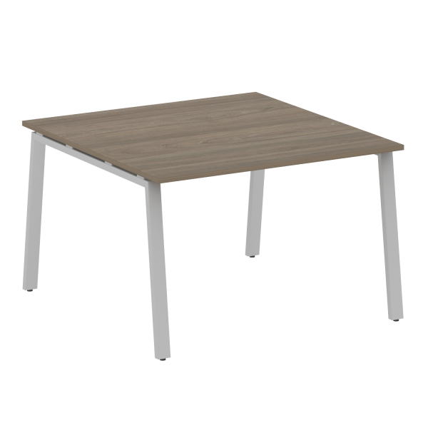 Стол для переговоров (1 столешница) на А-образном м/к Metal System Style БА.ПРГ-1.2 1200x1235x750 (Вяз/Серый металл)