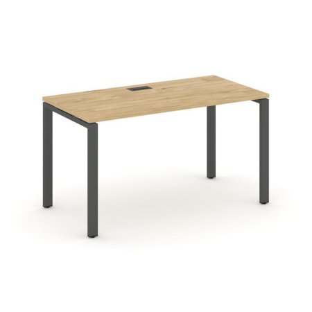 Стол письменный SN-6P.SP-024 (1580х800х750) (Тиквуд Светлый/Металл Антрацит)