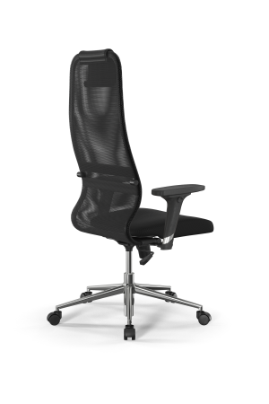 Кресло для руководителя Метта Sit 8 B1-8D - X1+UMF(X1) /Uh00/Wh00/D02P(M09.B23.G18.W01) (Черный)