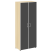 Шкаф для документов со стеклом черным LT.ST-1.10 R black