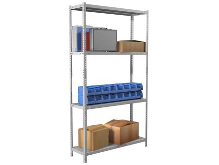 Стеллаж MS Standart 200KD/100x30/4 (Серый)
