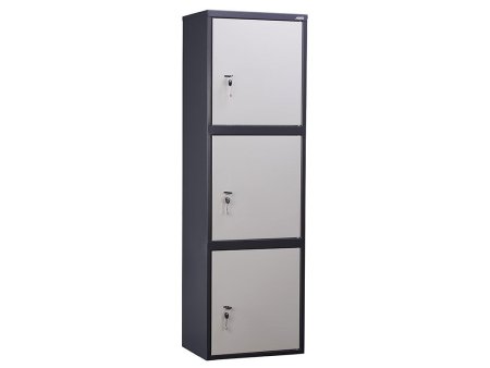 Бухгалтерский шкаф AIKO SL-150/3Т (Графит/Светло-серый)